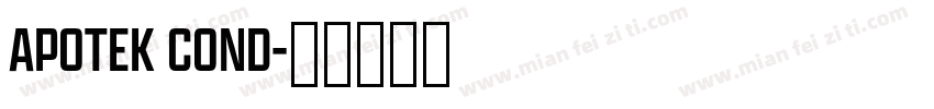 APOTEK COND字体转换